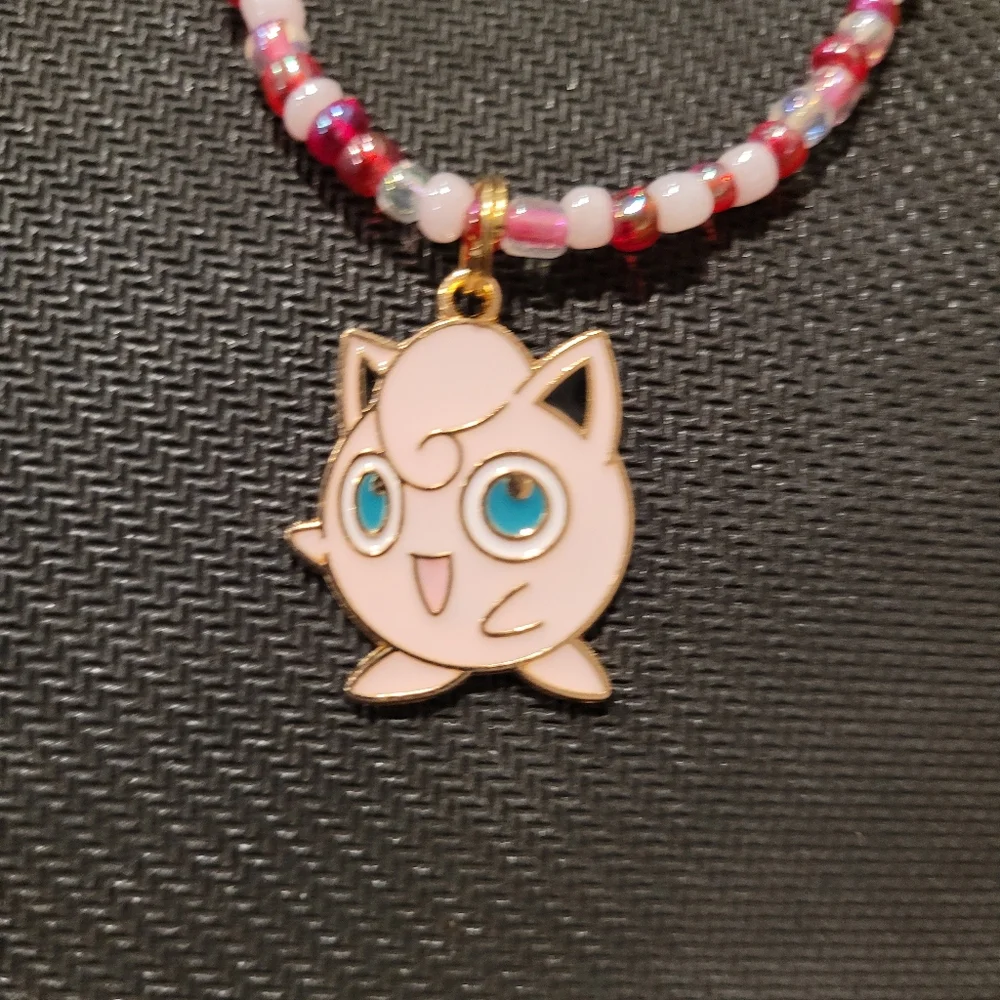 Jigglypuff Beaded Necklace - Picture 1 of 4
